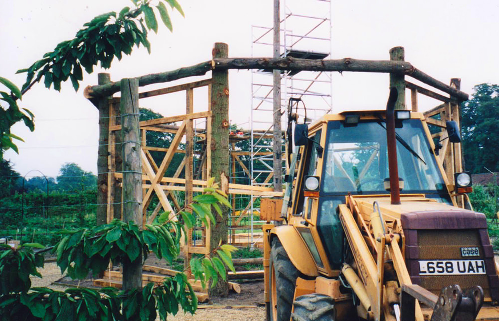 Houghton-fruit-cage-construction
